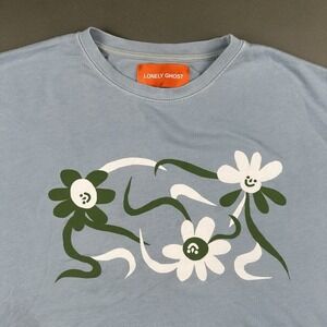 Lonely Ghost Light Blue Floral Women's Size M